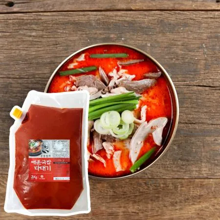 춘풍접객 국밥용 다대기 매운맛 2kg x6개 / (1박스)_업소용 대용량 식당용 국밥 양념장 소스 순대국 전골 탕 해장국 이미지