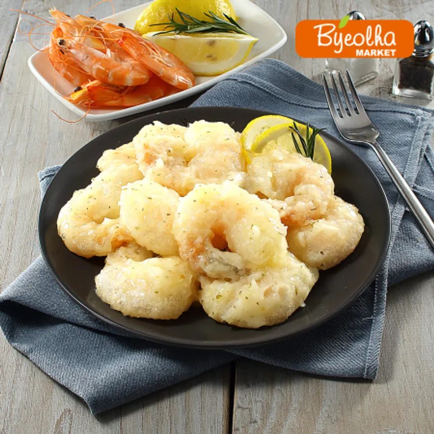 사옹원 튀김공방 크림새우 400g x10개 (1박스) 새우 중국 요리 술안주 중식 간식 냉동 간편식 안주 야식 대용량 업소용 식자재 식당 이미지