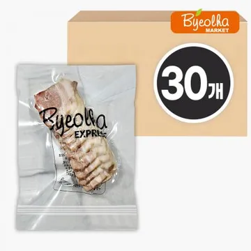 바로 별하 한방 삼겹살 수육 150g x30개 / (1박스)_업소용 대용량 식당용 보쌈 냉동 1인분 개별포장 술안주 슬라이스