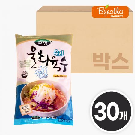 초정 우리 물회육수 400g x30팩 / (1박스)_업소용 대용량 식당용 물회 냉짬뽕 냉면육수 물회소스