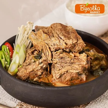 춘풍접객 뼈 해장국 900g_업소용 가정용 식당용 냉동 원팩 밀키트 간단요리 간편식 등뼈 우거지 뼈다귀해장국 이미지