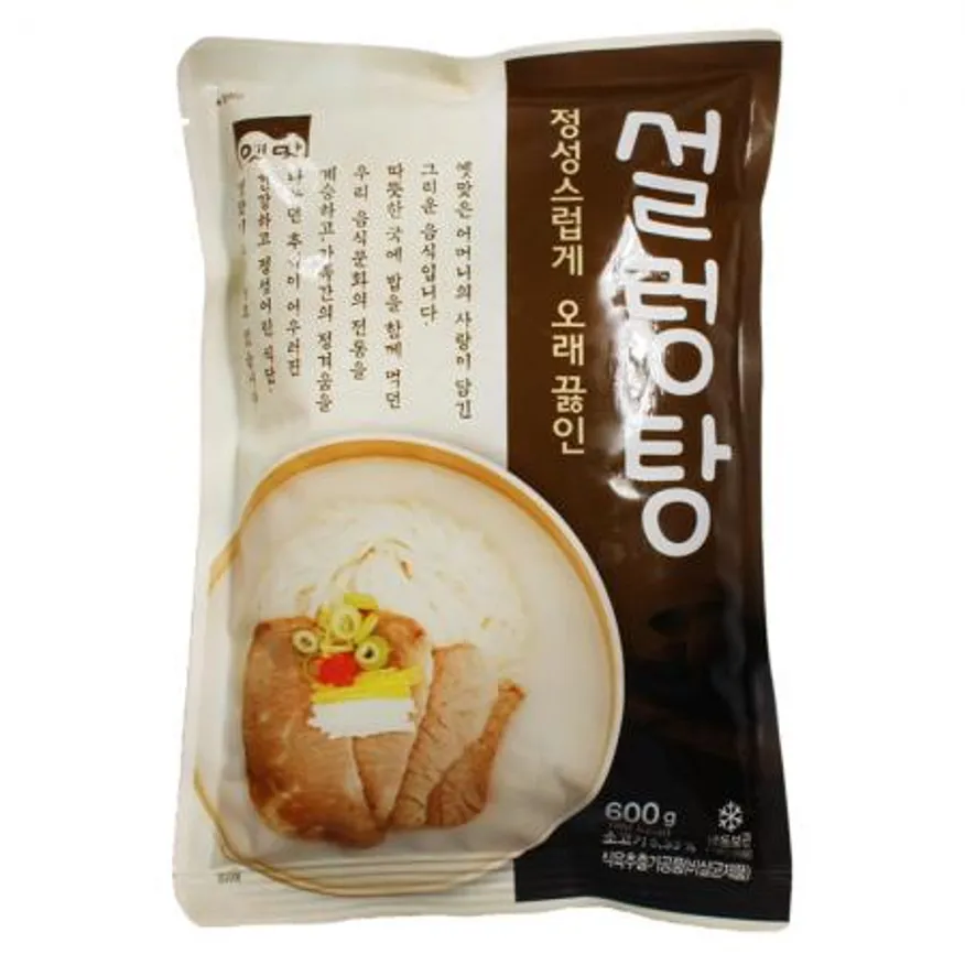 고향식품 옛맛 설렁탕 600g x25개 / (1박스)_업소용 가정용 식당용 냉동 원팩 밀키트 간단요리 간편식 이미지