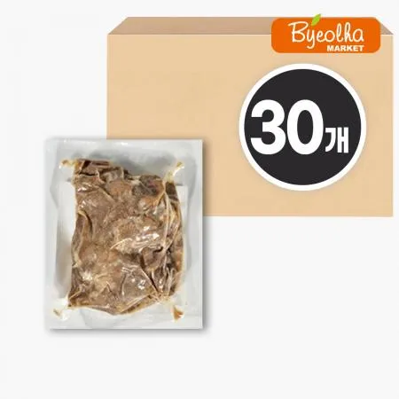 춘풍접객 간장 석쇠 불고기 200g x30개 / (1박스)_업소용 대용량 식당용 개별포장 밀키트 직화 불맛 냉동 즉석요리 간편식