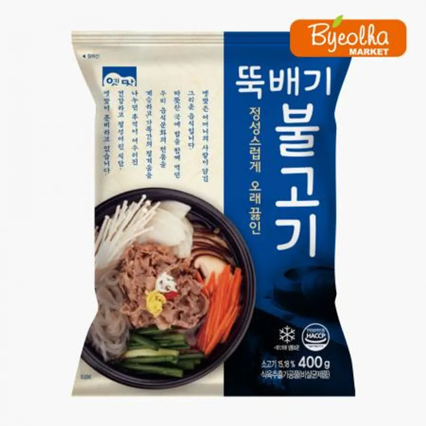 고향식품 옛맛 뚝배기불고기 400g x25개 / (1박스)_업소용 가정용 식당용 냉동 원팩 밀키트 간단요리 간편식 이미지