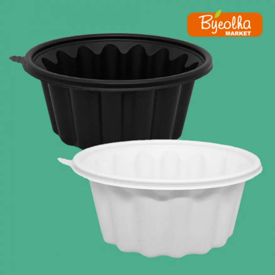 멀티팩 냉면용기 세트 400개 (JH-195파이-백색-대)_업소용 대용량 식당용 배달용 포장용기 배달용기 포장 이미지