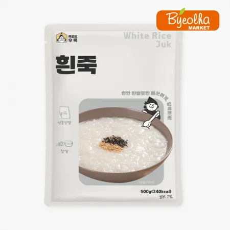 죽공방후룩 흰죽 500g_냉장 간편식 식사대용 건강식 내시경식단 이미지