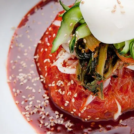 춘풍접객 냉면 비빔장 2kg x6개 / (1박스)_업소용 대용량 식당용 냉면소스 냉면양념장 물냉면 비빔냉면 막국수 이미지