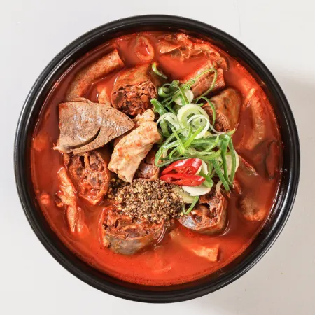 춘풍접객 춘풍 얼큰 순대국밥 175g / 1인분 밀키트 국밥 해장국 / 캠핑음식 캠핑요리 캠핑밀키트 / 냉동국밥 순대국 이미지