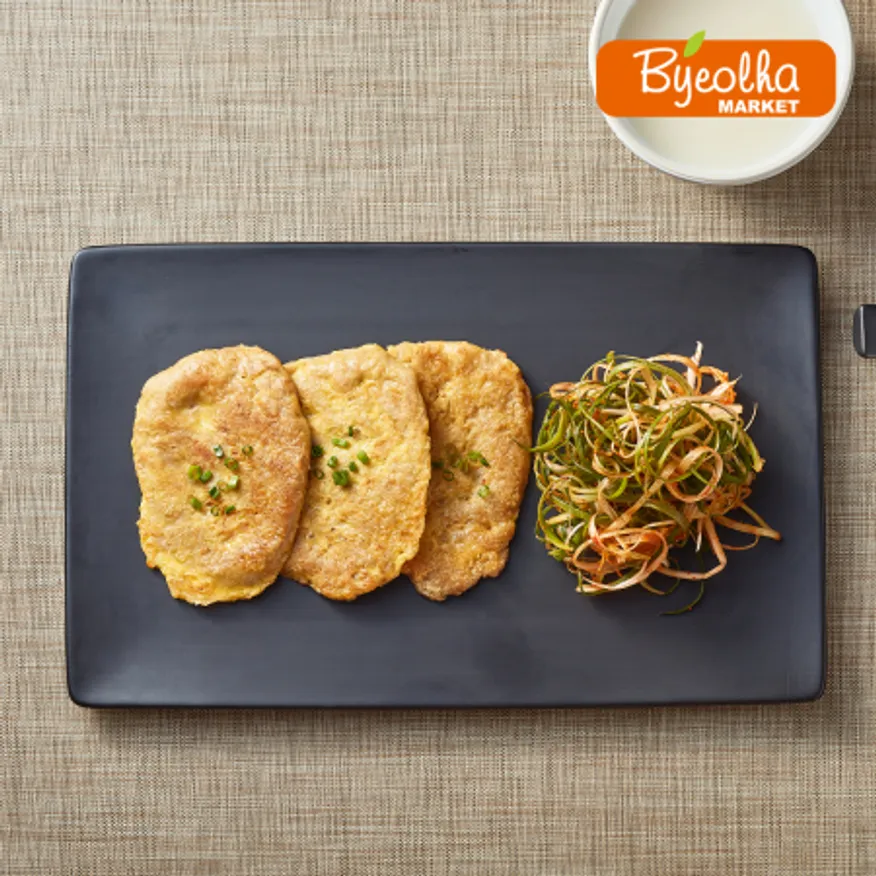 사옹원 부침명장 소고기육전 350g x8개 (1박스) 간식 전 요리 부침개 간편 냉동 음식 야식 한식 반찬 안주 명절 제사 제수 이미지