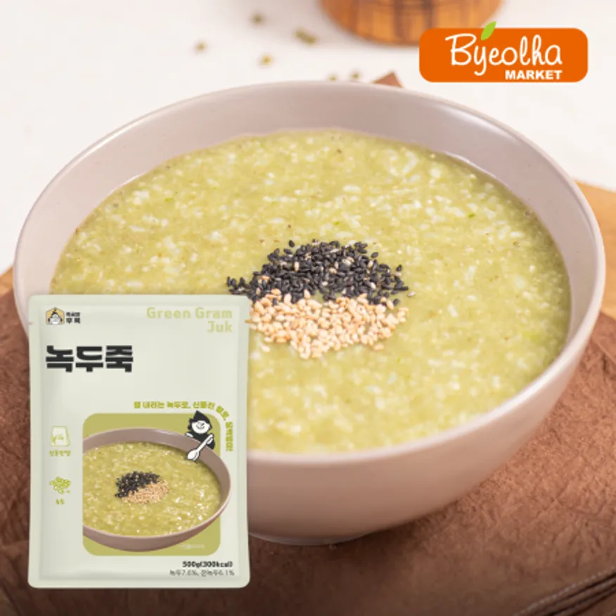 죽공방후룩 녹두죽 500g_냉장 간편식 식사대용 영양식 건강식 이미지
