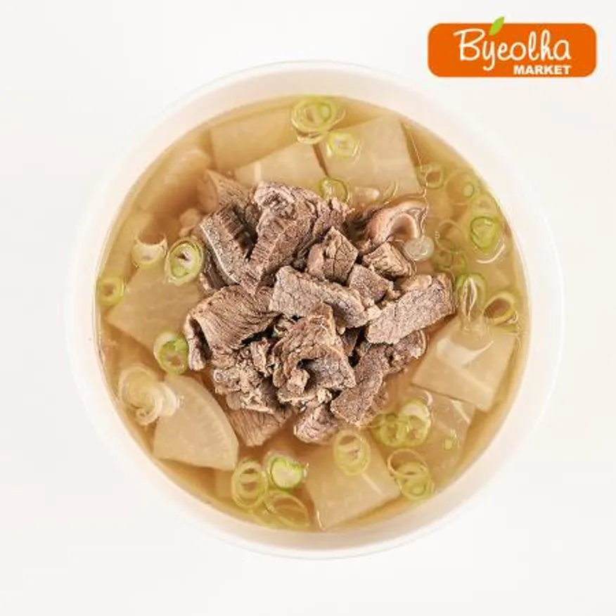 춘풍접객 한우 무국 600g x25개 / (1박스)_업소용 가정용 식당용 냉동 원팩 밀키트 간단요리 간편식 이미지