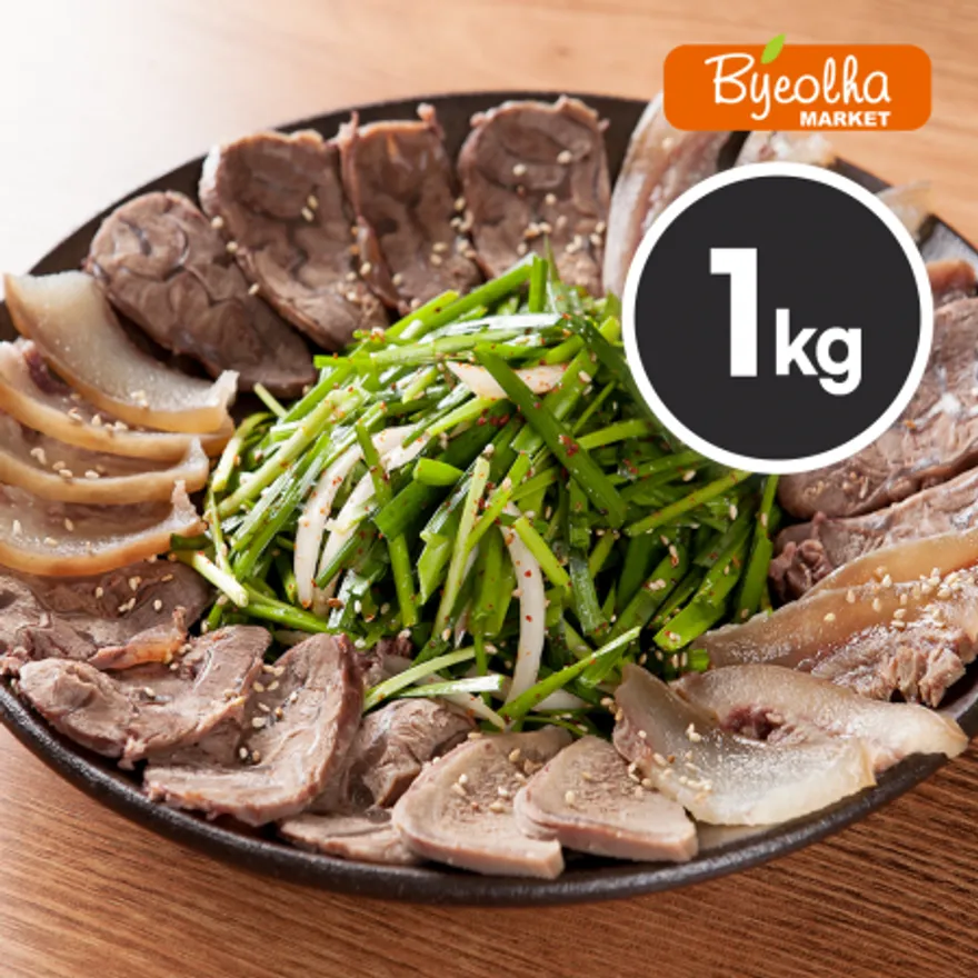 춘풍접객 한우 소머리 슬라이스 1kg_소머릿고기 소머리국밥 수육 안주 국밥 재료 업소용 이미지