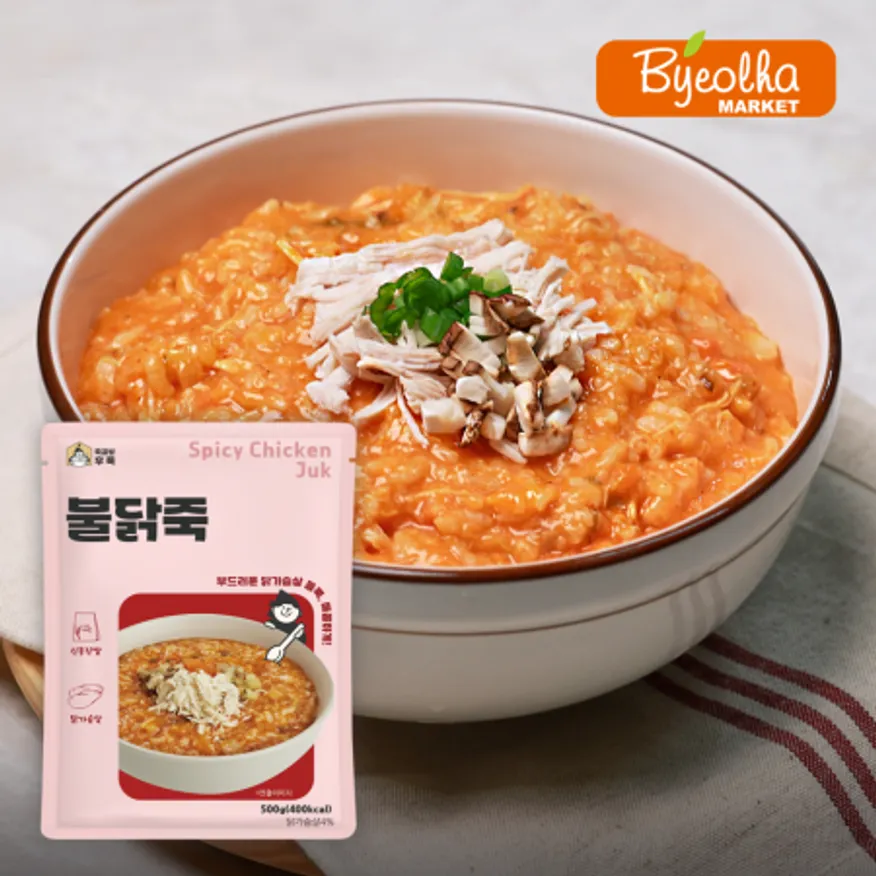 죽공방후룩 불닭죽 500g_냉장 간편식 식사대용 영양식 건강식 보양식 이미지