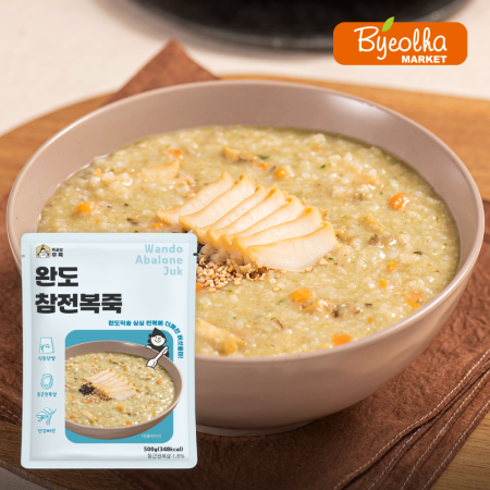 죽공방후룩 완도 참전복죽 500g_냉장 간편식 식사대용 영양식 건강식 보양식