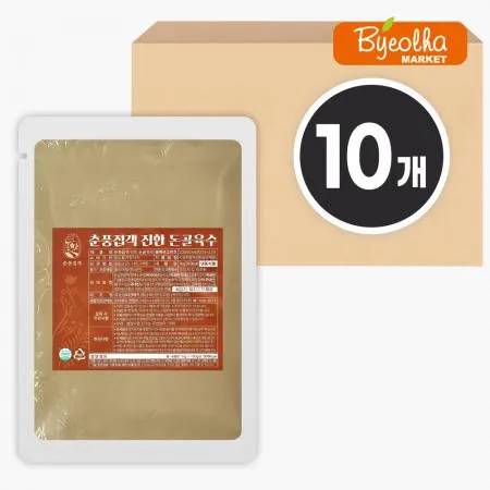 춘풍접객 진한 돼지 사골육수 1kg x10개 / (1박스)_업소용 대용량 식당용 농축액 액기스 국밥육수 육수 찌개 순대국 돈골육수