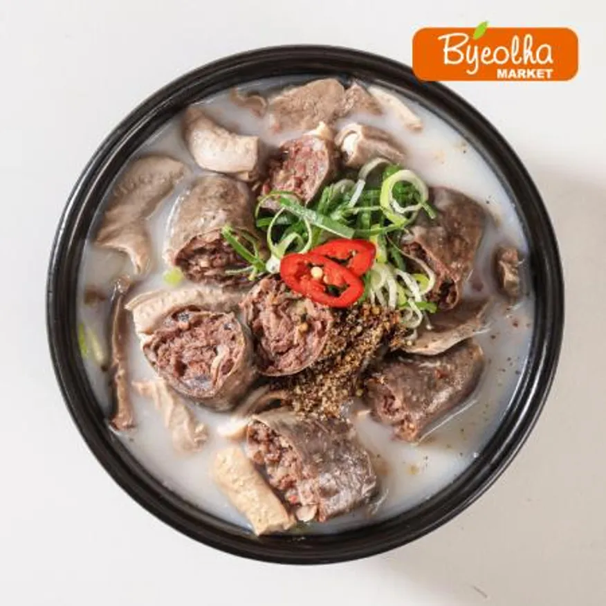 춘풍접객 춘풍 순대국밥 175g / 1인분 밀키트 국밥 해장국 / 캠핑음식 캠핑요리 캠핑밀키트 / 냉동국밥 순대국 이미지