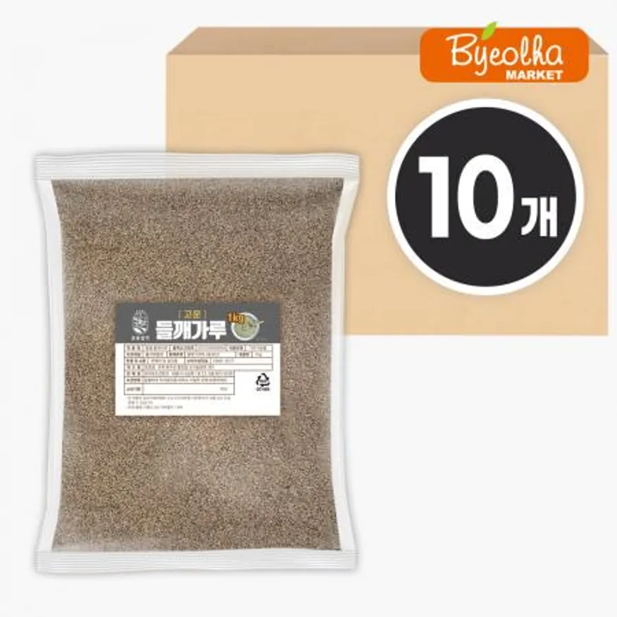 춘풍접객 탕용 고운 들깨가루 1kg (10개) 국밥 수제비 칼국수 미역국 국물요리 곡물 팩 이미지