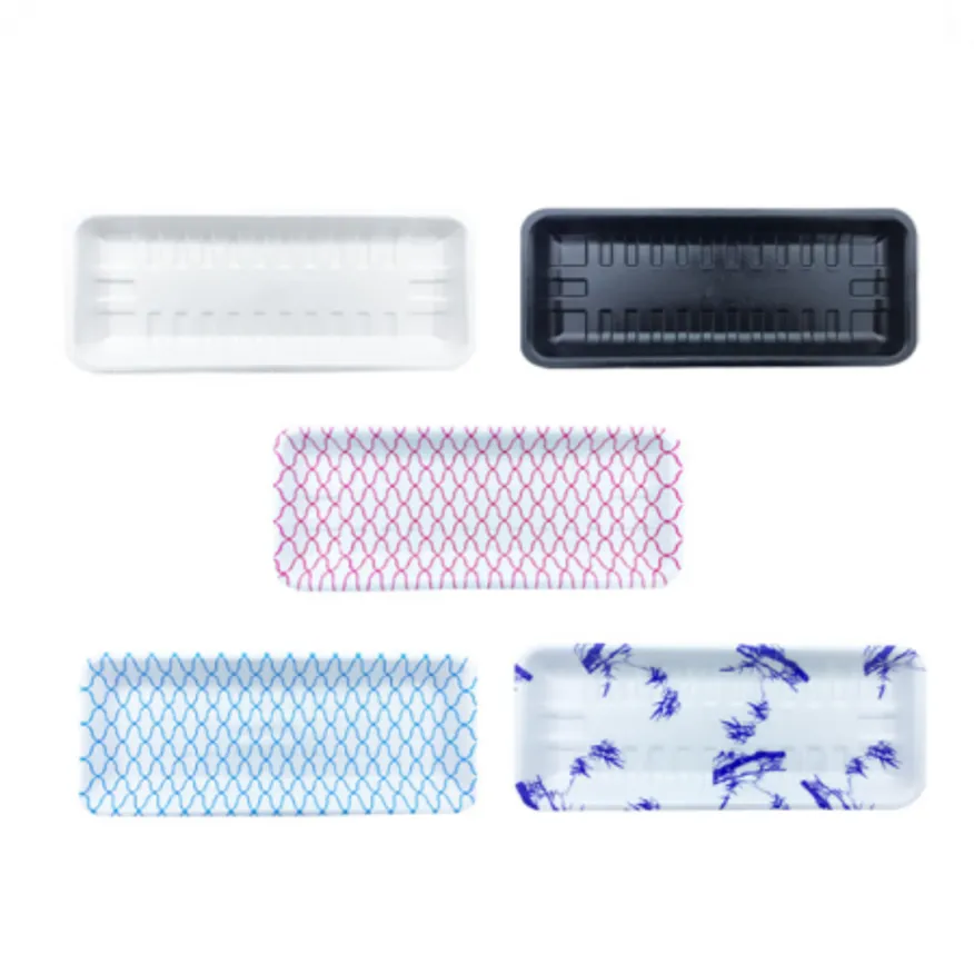 트레이 26호(백색) 1,000개 / 사각접시 떡접시 일회용기 배달 스티로폼 반찬용기 정육 / 흰머리아저씨 PSP 이미지