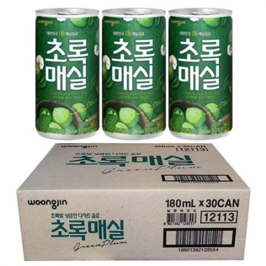 웅진 초록매실 180ml, 30캔 이미지