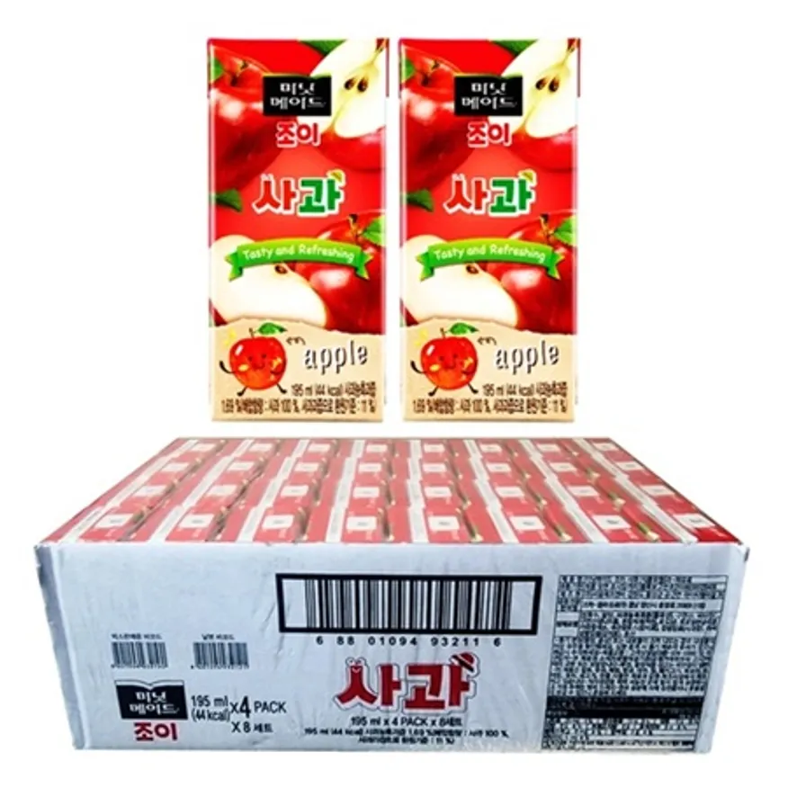 미닛메이드 조이 사과 195ml, 32팩 이미지