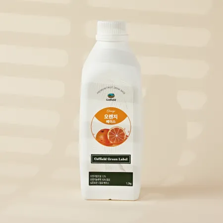 커필드 오렌지 음료 베이스 1.2kg