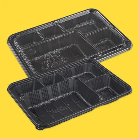 COM-8909 돈가스용기 5칸 도시락 200개세트
