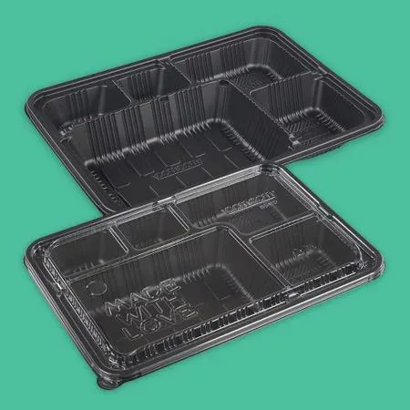COM-8909 돈가스용기 5칸 도시락 200개세트 이미지