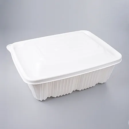 [JH] 일회용 사각찜용기 대 백색 100개세트[몸통+뚜껑]
