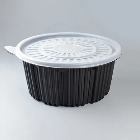 ★[특가★[FP]220파이 탕용기 중(흑색)200개세트[몸통+뚜껑] 이미지