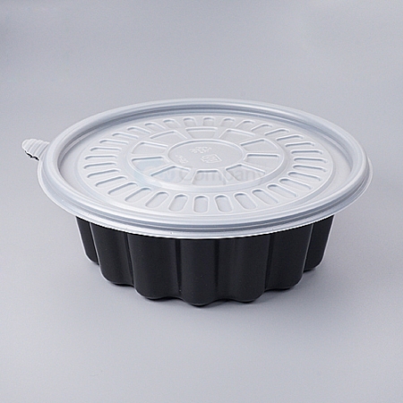 [오늘도착]JH 일회용 195파이 냉면용기 구형 소 흑색 400개세트