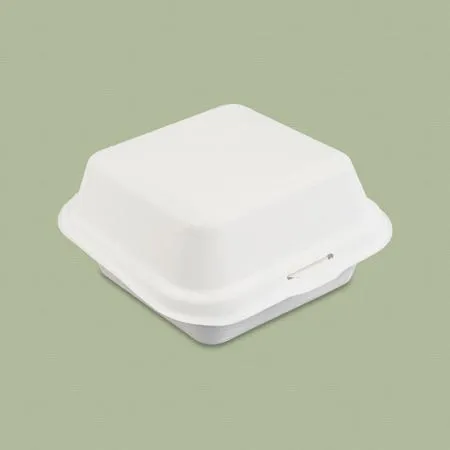 햄버거 도시락 펄프 용기 CN B-003 백색 500개