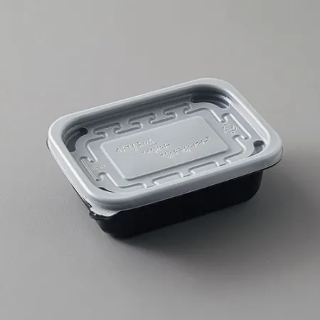 [JH] 일회용 반찬용기 미니죽용기 300ml 흑색 600개세트[몸통+뚜껑]