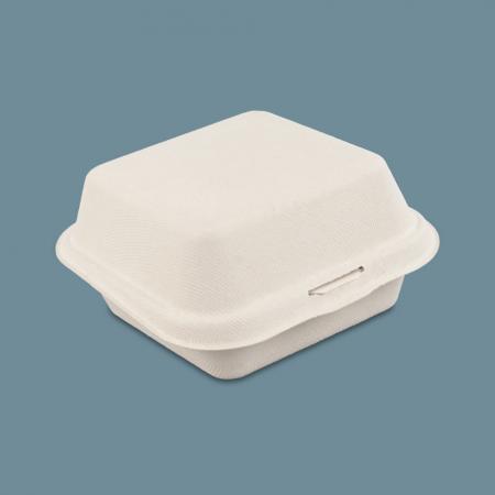 햄버거 도시락 펄프 용기 CN B-003 크라프트 500개