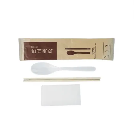 [KO]일회용 수저세트 한끼뚝딱+냅킨포함 크라프트포장 [1박스] 500개