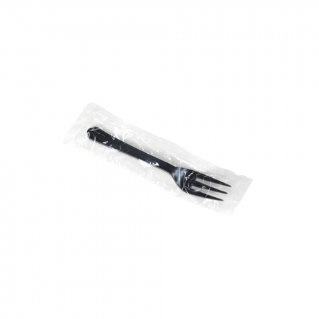 [BW]일회용 샐러드포크(흑색) 개별포장 [1박스]4000개