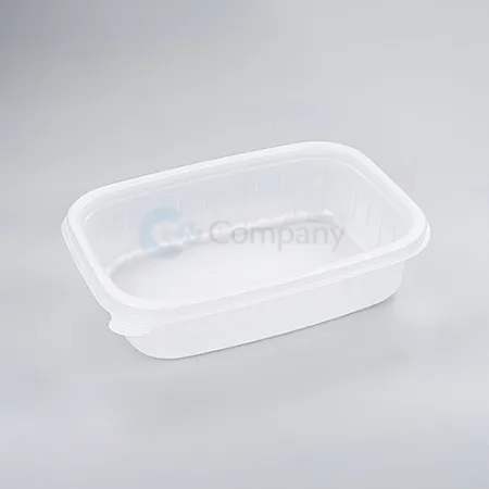 [오늘도착]BFP사각죽용기 소(반투명) 500개세트[몸통+뚜껑] 이미지