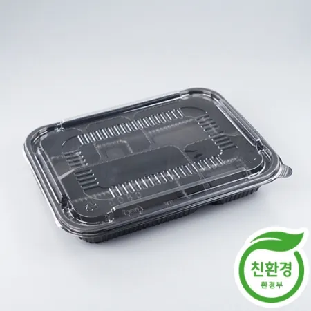 [JH-0805] 친환경 도시락용기 5칸 흑색 200개세트[합포장] 이미지