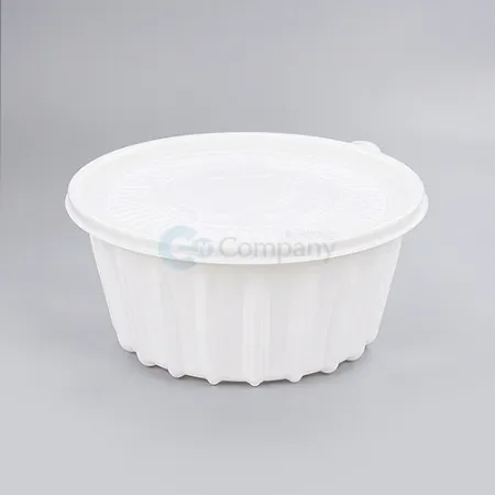 [TY] 일회용 195파이 냉면용기 대 백색 300개세트 (몸통+뚜껑)