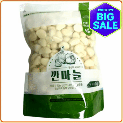 ★입점 특가★ (냉장)깐마늘 1kg 봉 (대 / 지퍼백포장 / 국내산)