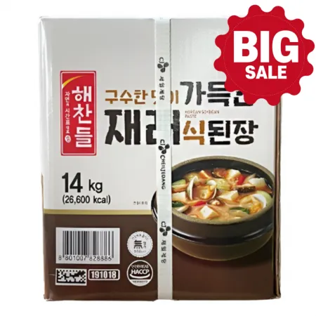 ★입점 특가★ 해찬들 가득한 재래식된장 14kg BOX (원산지 / 상품 상세설명 참조)