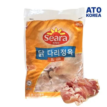 브라질 씨에라 닭정육 2kg 무염지 순살 닭다리살