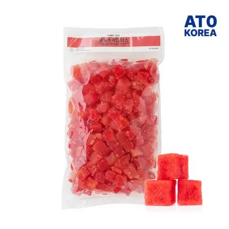 씨없는 냉동수박 다이스 1kg 무첨가 100% 냉동과일