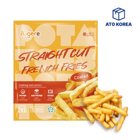 아이그레 감자튀김 코팅레귤러컷 2KG 냉동 사이드 메뉴 안주 간식