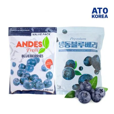 향이 진한 프리미엄등급 냉동 블루베리 1kg 중국산 이미지