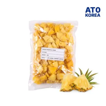 새콤달콤 냉동 파인애플 청크컷 1kg 냉동과일 열대과일 다이스