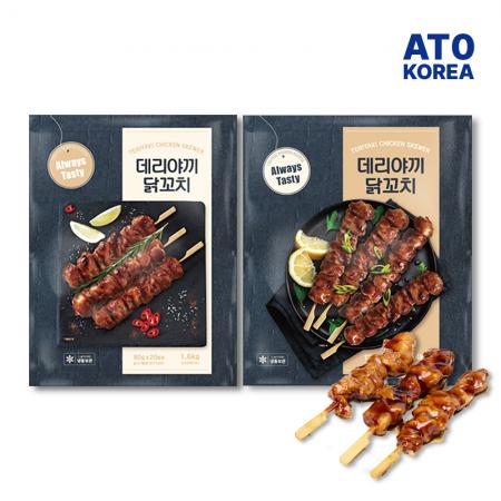 빅사이즈 숯불 데리야끼 닭다리살 닭꼬치 2.4kg(120g 20개입) 