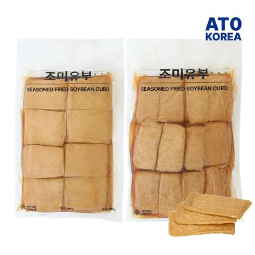 사각 조미유부 900g 40매 유부초밥 초밥재료 일식 이미지