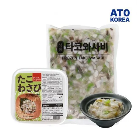 진짜문어 타코와사비 500g 이자카야 일식 안주