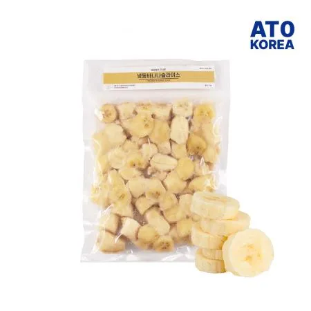 고당도 냉동 바나나 슬라이스 1kg 냉동과일