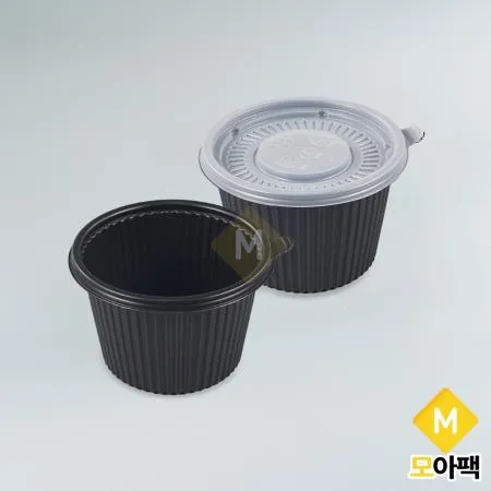 105파이 대 흑색 BU 국물용기 밥공기 1000개세트(합포장)
